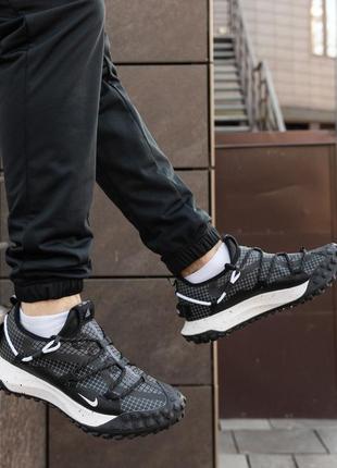 Кроссовки мужские черные nike acg mounth low gore tex удобные летние кросы для бега найк обувь для спорта