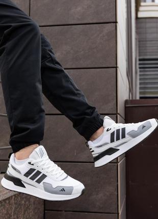 Кросівки чоловічі білі adidas running літні брендові кроси брендові кроси адідас якісне чоловіче взуття для спорту