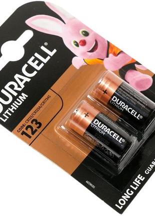 Батарейка duracell cr123a