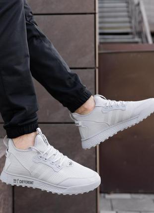 Кросівки чоловічі сірі adidas different літні спортивні кросівки адідас зручне чоловіче взуття для спорту