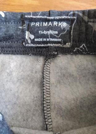 Теплые трикотажные шорты на парнешку primark на 1-1,5 года.4 фото