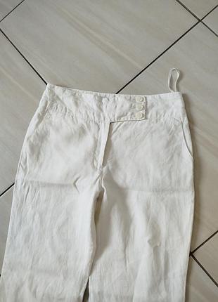 Лляні білі брюки next 4
