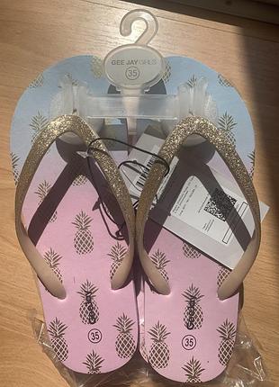 Шльопанці "в'єтнамки" сланці для дівчинки, р. 35