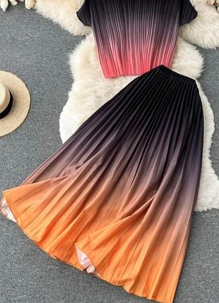 Хит лета . юбка плиссе . р 44;46;48