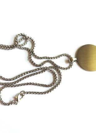 Амулет подвеска сегила печать 7 атласов d = 31 мм сталь. кулон амулет колдовской сигилл.