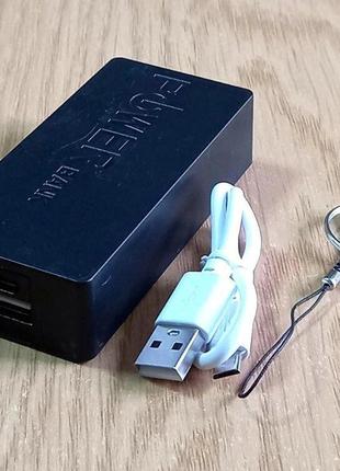 Повербанк power bank умб box owq 5600 мач 1usb черный 2x18650