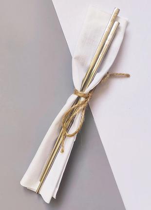 Металлические палочки для еды волны