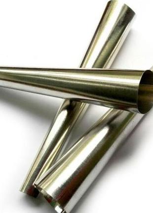 Набір форм для випікання трубочок зі сталі з антикорозійним покриттям 13,2 см 10 шт a-plus 1414