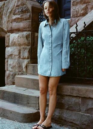 Коротка сукня джинсова zara new