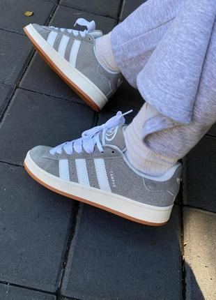 Женские кроссовки adidas campus 00s navy grey white / smb