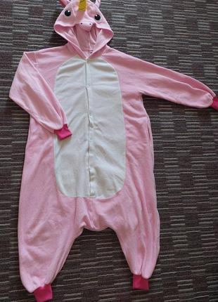 Жіноча флісова піжама кігурумі єдиноріг в ідеальному стані розмір s