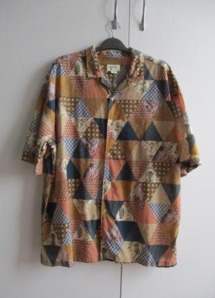 Pull & bear (l) летняя оверсайз рубашка мужская