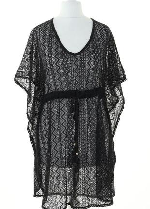 Накидка парео туника на купальник черная ажурная primark
размер л-хл