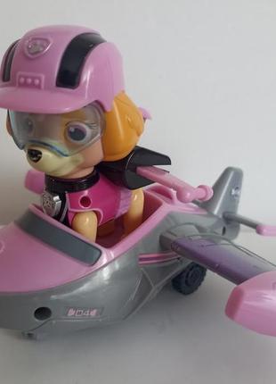 Ігровий набір щенячий патруль скай на транспорті музичний