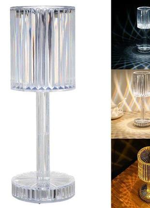 Декоративный led светильник - ночник с пультом ду, crystal light