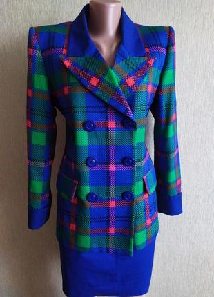 Yves saint laurent шикарний дизайнерський вінтажний піджак, люксова річ