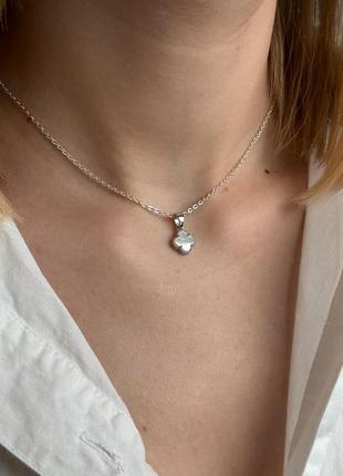 🇺🇦 кулон серебро 925° покрытие родий, вставка им. перламутр, клевер-бутылка ванклиф 1438.10р