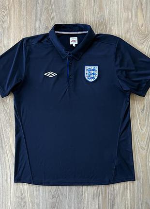 Чоловіча спортивна футбольна поло футболка umbro england national team