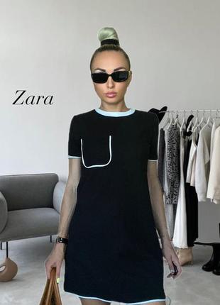 Чорна жіноча сукня zara 🌑