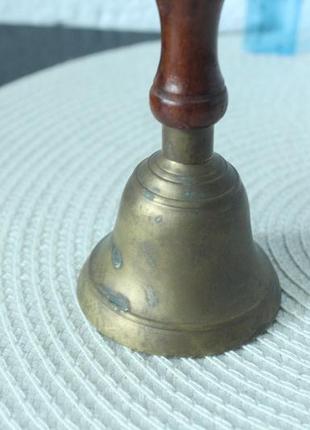 Дзвоник. вінтаж. метал+дерево.