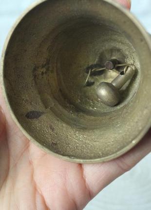 Дзвоник. вінтаж. метал+дерево.