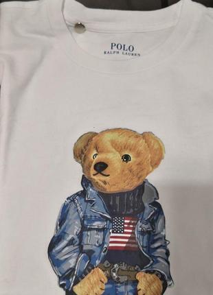 Футболка с мишкой polo ralph lauren