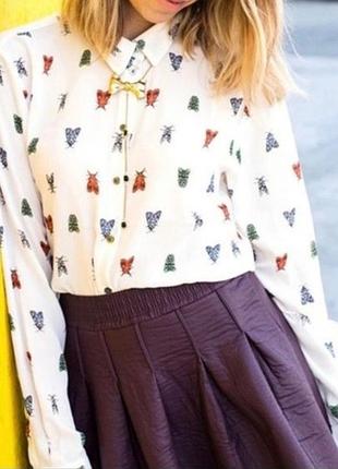 Блуза h&amp;m. бабочки. 9