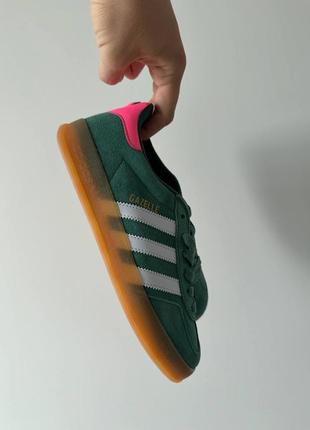 Адідас газель кеди adidas gazelle indoor green8 фото