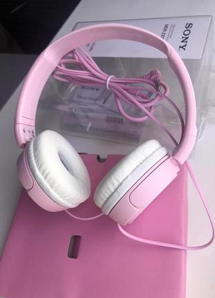 Наушники sony mdr-zx110 накладные проводные розовые сони