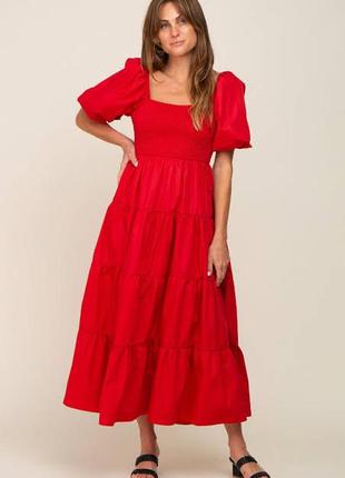 Яскраве ярусне плаття міді