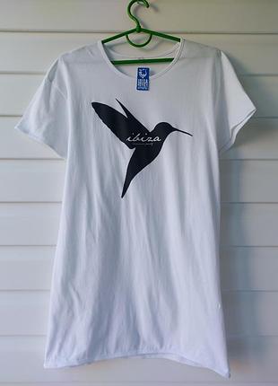 Сукня футболка біла ibiza 4ever