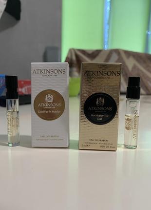 Сэмплы ароматов atkinsons london 1799