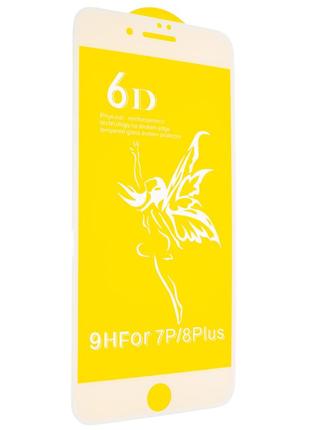 Защитное стекло 6d premium glass 9h full glue для apple iphone 8 plus/ iphone 7 plus white (00005779)