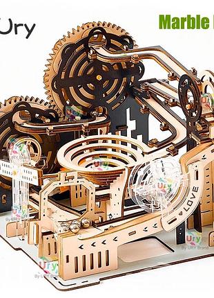 Дерев'яний пазл 3д robotime 3d marble run mechanical rail bead з кульковим лабіринтом lg905
