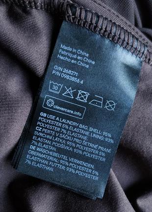 Коричневое короткое платье на бретелях с сборками от h&m