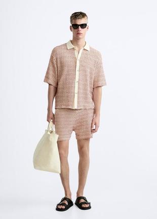 Жакардові шорти з геометричним принтом