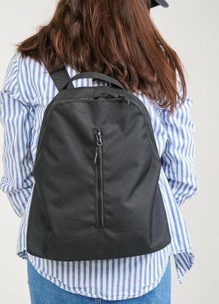 Компактный женский рюкзак like оксфорд черный цвет4 фото