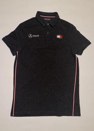 Поло, тенниска, батник mercedes amg petronas f1 tommy hilfiger team issue polo shirt m grey