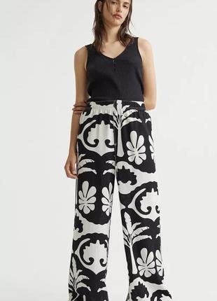 Льняные брюки h&m