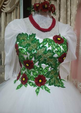 Весильное платье в украинском стиле