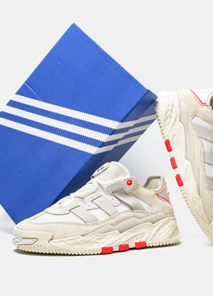 Кроссовки adidas niteball beige бежевые женские / мужские9 фото