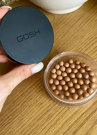 Бронзуюча пудра-кульки gosh precious powder pearls данія 🇩🇰 гош бронзер в кульках