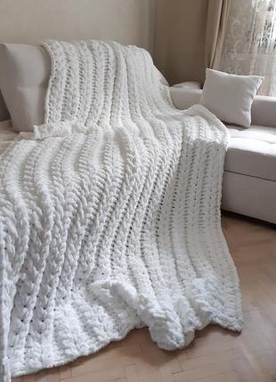 Плед з плюшової пряжі