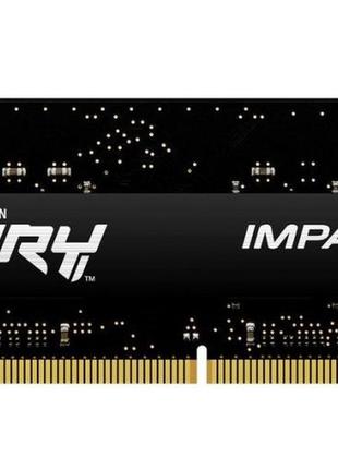 Оперативна пам'ять kingston kf426s15ib/8 ddr4/64гб/2666мгц/fury impact для ноутбуків