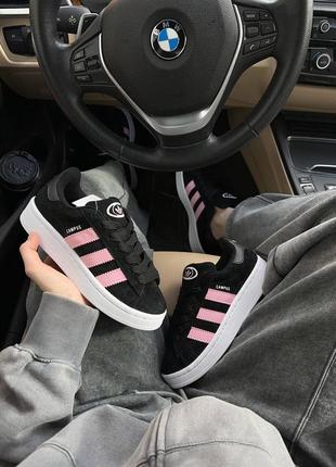 Кроссовки campus black/pink