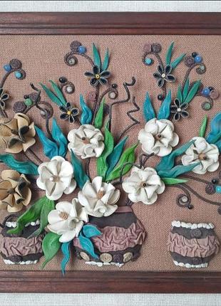 Картина из натуральной кожи.