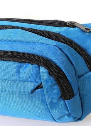Поясная женская сумка dovhani, голубая2 фото