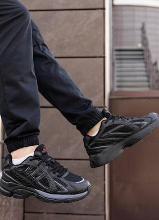 Мужские кроссовки adidas responce triple black9 фото