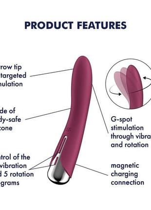 Вибратор satisfyer spinning vibe 1 red 7