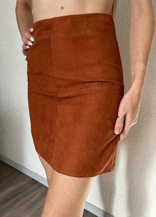 Велюровая юбка